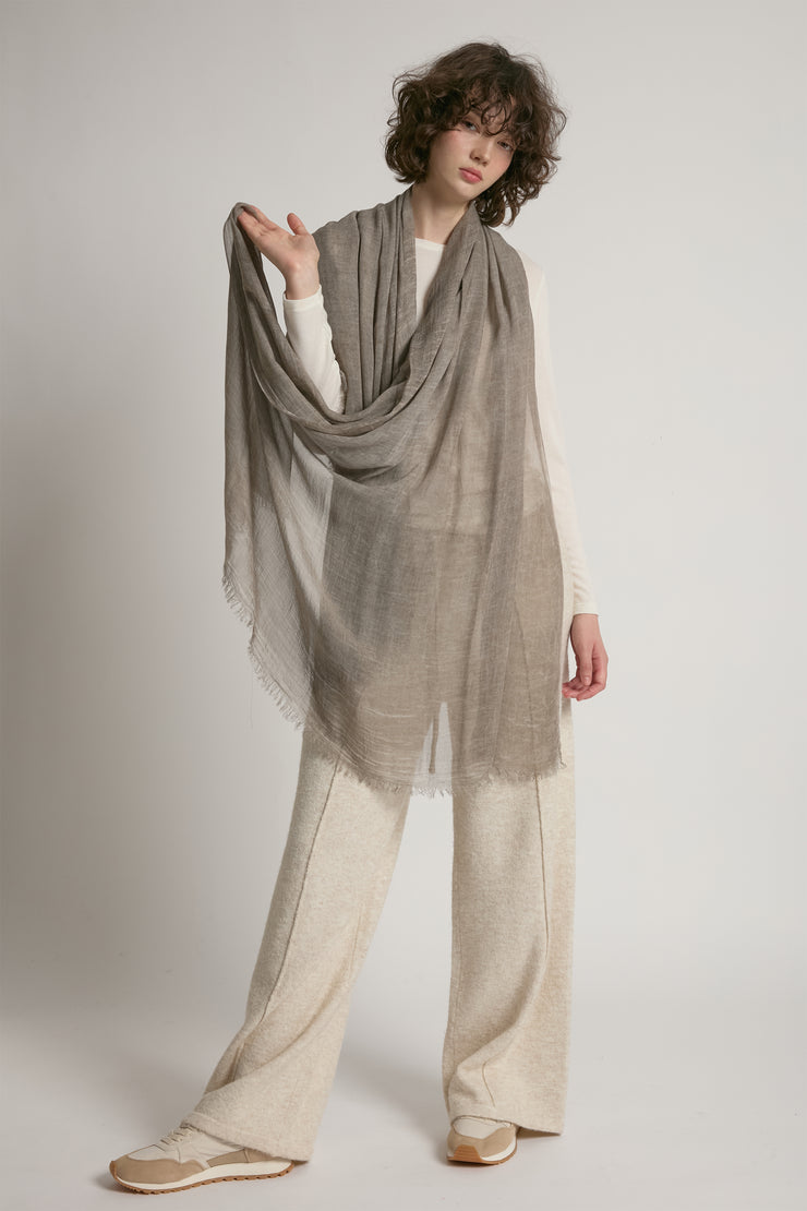 Sheer Cotton Long Scarf