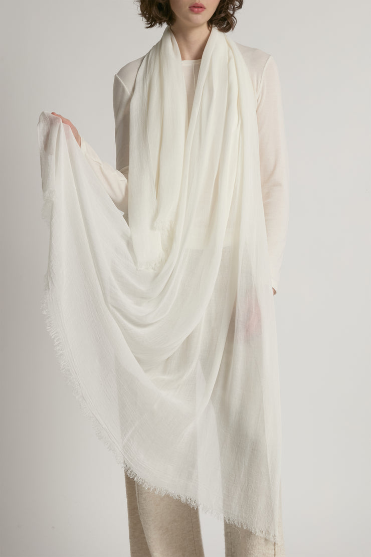 Sheer Cotton Long Scarf