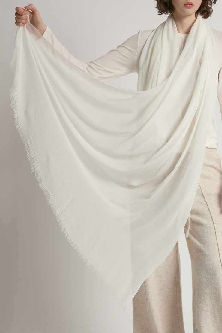 Sheer Cotton Long Scarf