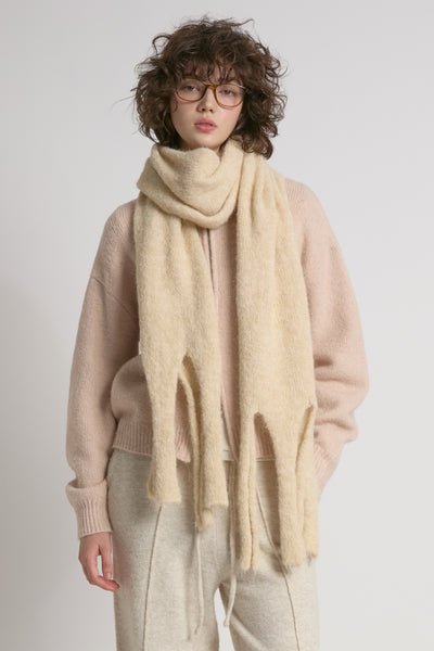 Paint Splashed Grunge Tassel Scarf