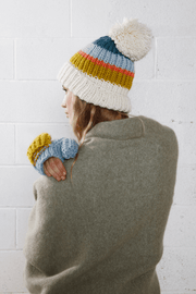 Quad Tone Pompom Hat