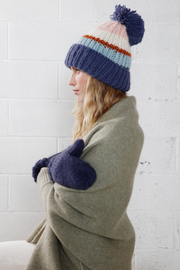 Quad Tone Pompom Hat