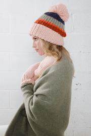 Quad Tone Pompom Hat