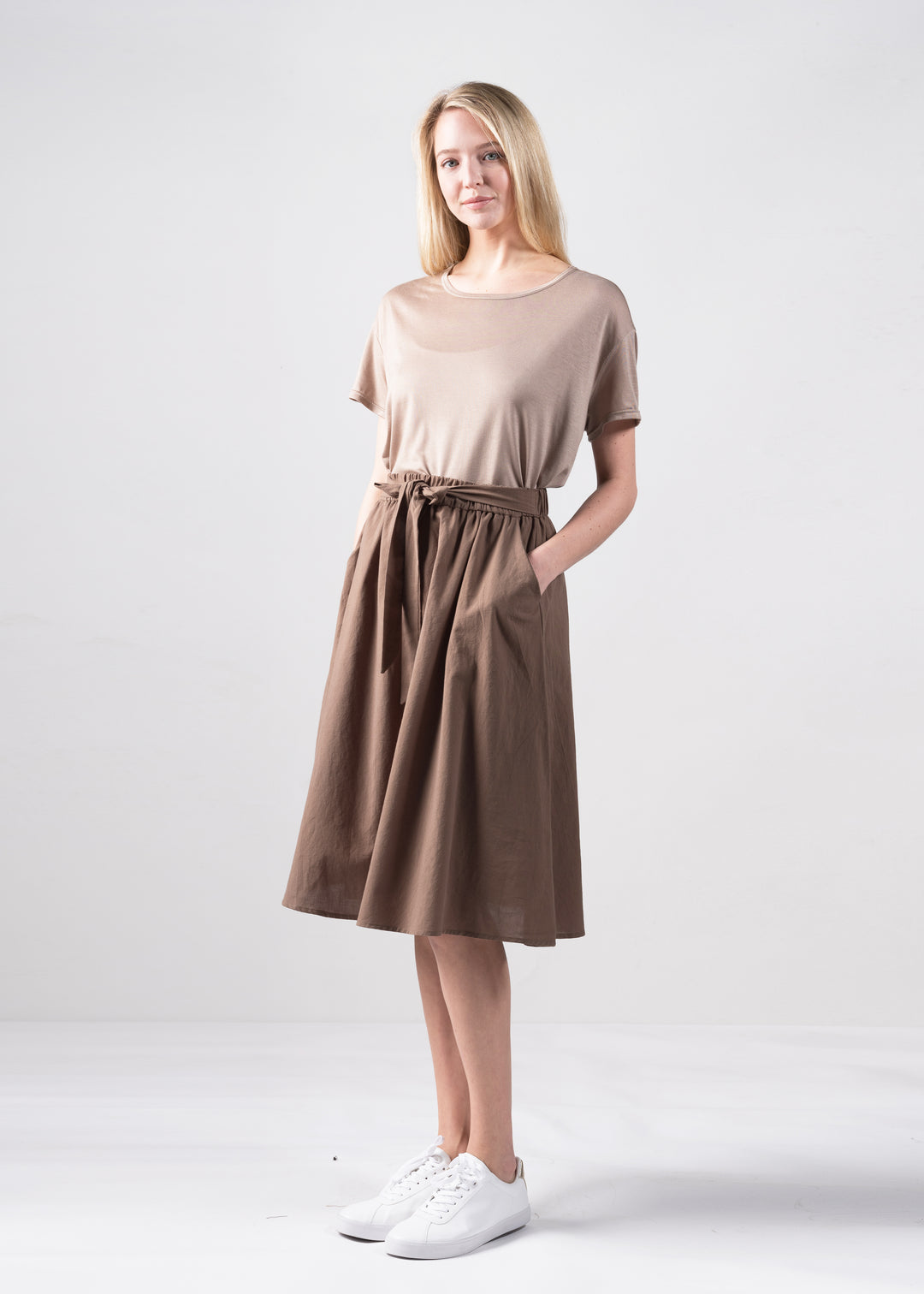 Elastic Band Ribbon Skirt – Look By M