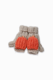 [BACK IN STOCK] Hand-Knitted Cotton Candy Flip Mitten Gloves